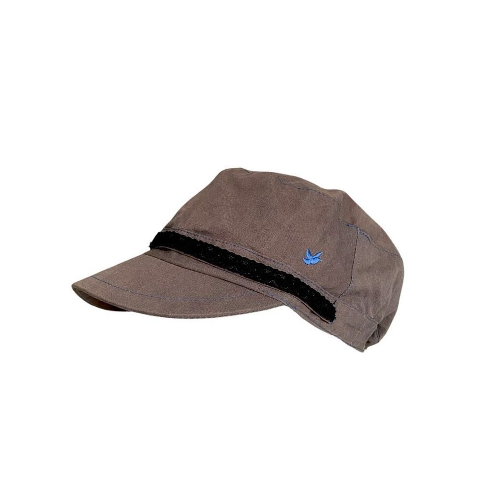 y2k lace + embroidered flat cap